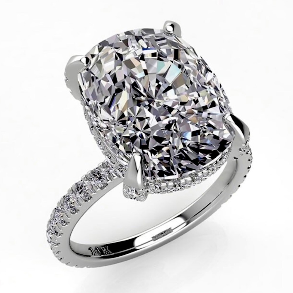 Moissanite Engagement Ring
